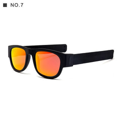 KDEAM 2019 New Circle Round Sunglasses Polarized for Men and Women Outdoor Fold Sun Glasses Portable Summer Beach Drive Glasses