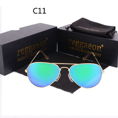 reggaeon luxury Glass lens sunglasses women 2019 High quality uv400 men Brand Designer beach box rays Pilot Sun glasses G15