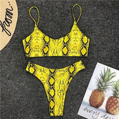 CXZD New Women Leopard Set Push-Up Padded Bra Beach Bikini Set Swimsuit Swimwears Enchanting Women's Swimsuits Sexy Bikini