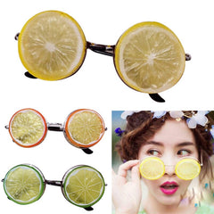 DIY Lemon Glasses Creative Beach Wedding Photography Studio Photos Funny Sunglasses Glasses Props