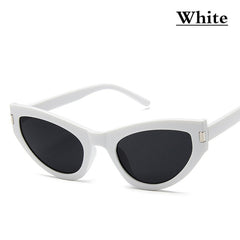 2019 New Cat Eye Sun Glasses Fashion Luxury Personality Women Sunglasses Vintage Brand Designer Nail Glasses Beach Sun Shade