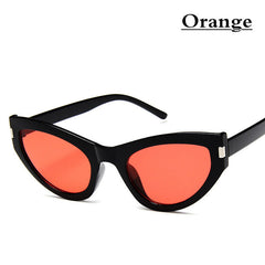 2019 New Cat Eye Sun Glasses Fashion Luxury Personality Women Sunglasses Vintage Brand Designer Nail Glasses Beach Sun Shade