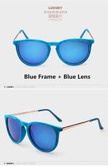 2016 Fashion Women Fashion Accessories Round Vintage Eyewear Summer Beach Sun Glasses Oculos Gafas De Sol Sunglasses Women