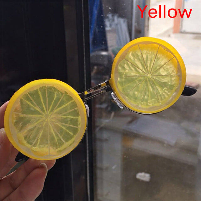 Lemon Glasses Creative DIY Beach Wedding Photography Studio Photos Funny Sunglasses Glasses Props