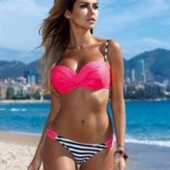 Sexy Bikini 2019 Women Push Up Swimsuit Biquini Brazilian Sexy Bikini Set Swimwear Bandeau Female Beach Bathing Suit Swim Wear