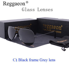 reggaeon luxury Glass lens sunglasses women 2019 High quality uv400 men Brand Designer beach box rays Pilot Sun glasses G15