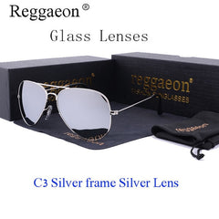 reggaeon luxury Glass lens sunglasses women 2019 High quality uv400 men Brand Designer beach box rays Pilot Sun glasses G15