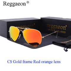 reggaeon luxury Glass lens sunglasses women 2019 High quality uv400 men Brand Designer beach box rays Pilot Sun glasses G15