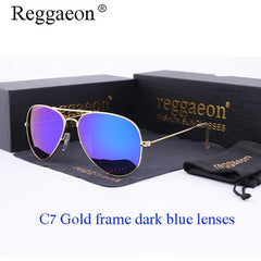 reggaeon luxury Glass lens sunglasses women 2019 High quality uv400 men Brand Designer beach box rays Pilot Sun glasses G15