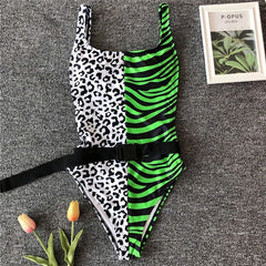 Peachtan One shoulder neon green bikini 2019 micro Bandeau swimwear women bathing suit biquini Summer beachwear Push up swimsuit